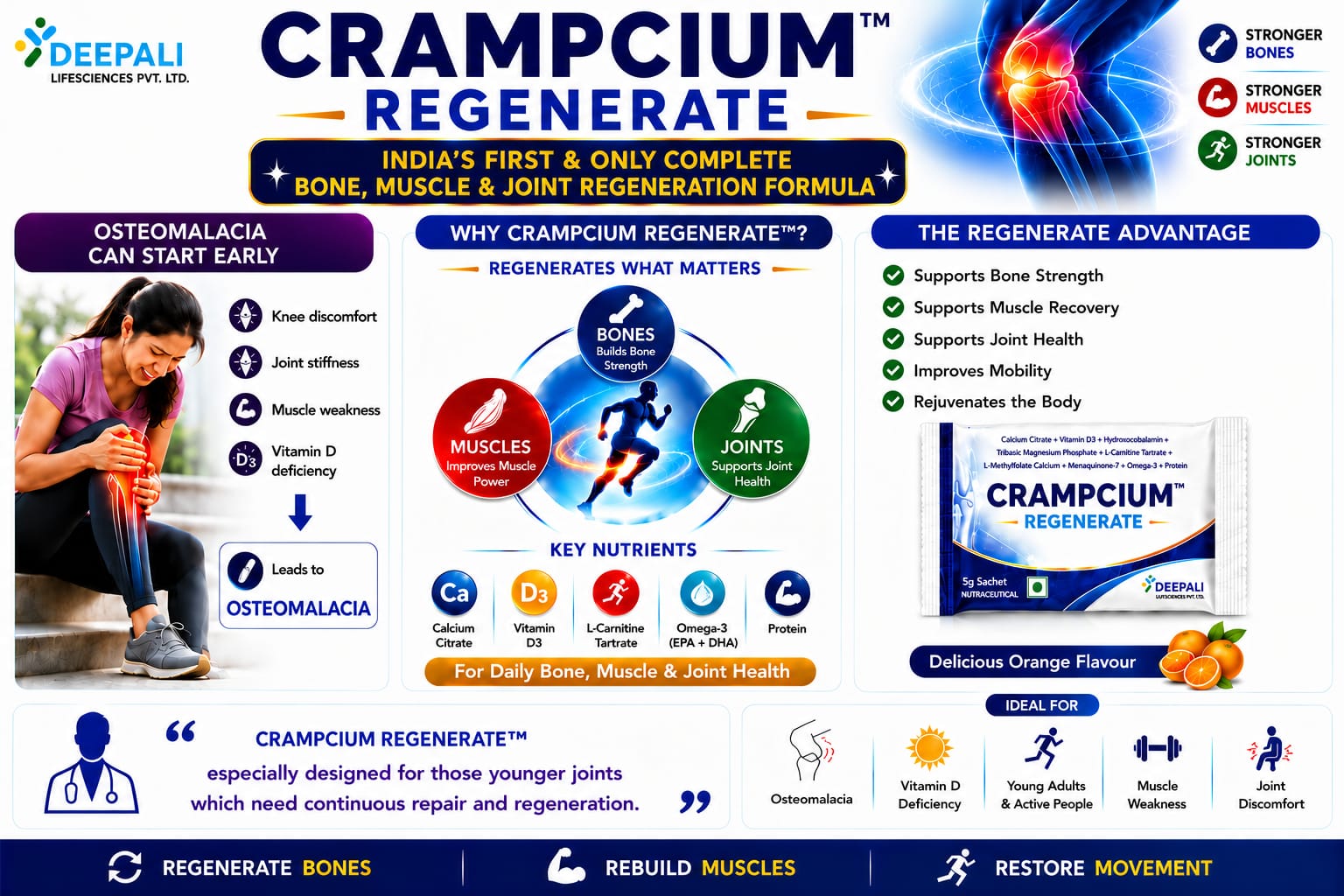 Crampcium Regenerate Medical Flyer